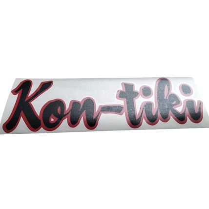 Talbot Express Swift Kon-Tiki Decal, Bonnet Decal Dark Red / Black 26 x 8 cm