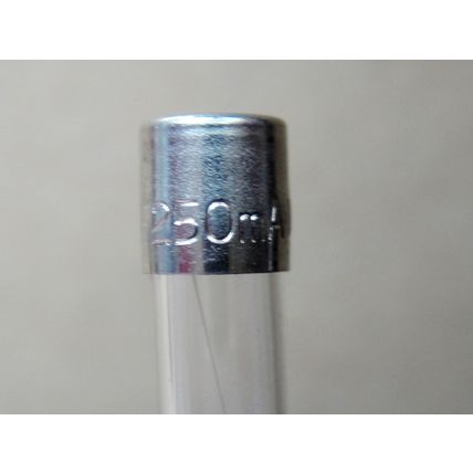 250mA 250v 20mm Quickblow Fuses, Farnell Pack of 10 New Old Stock