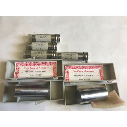 NEW LOT 6 VERMONT GAGE GO NO GO PLUG GAGE .5496 .5506 .7500 .8750,ER
