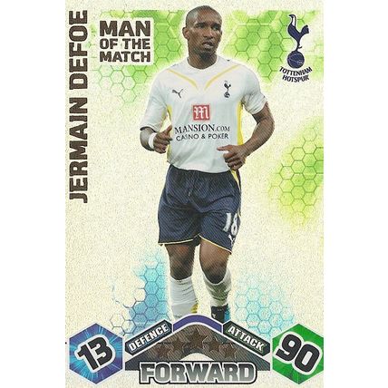 Match Attax 2009/10 Collection: MotM, Tottenham Hotspur - Defoe