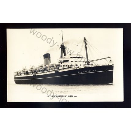 LS3187 - Shaw Savill Liner - New Australia - postcard
