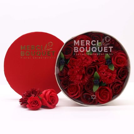 Soap Flower Gift Box - Classic Red Roses