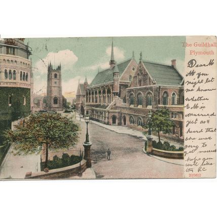 PC17354 Guildhall Plymouth. 1905