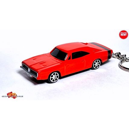 KEYCHAIN ORANGE 1969 DODGE CHARGER RT CUSTOM Ltd. Ed. GREAT GIFT NOVELTY