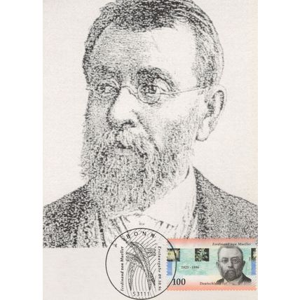 Sir Ferdinand Von Mueller German Geographer Physician Rare Postcard FDC
