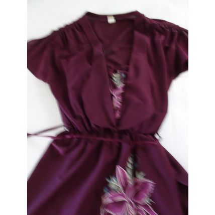 Dress - Purple Floral - Spaghetti Strap with attached Jacket - Size 5