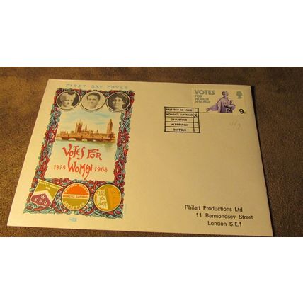 Philart 1968 GB FDC Cover - Votes for Women / Suffragettes