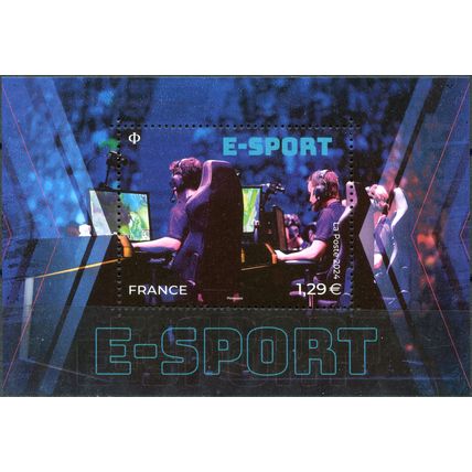 France. 2024. E-Sport (MNH **) Souvenir Sheet