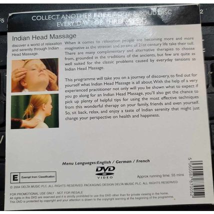 Indian Head Massage DVD Promo The Daily Mail Body & Soul Collection DVD