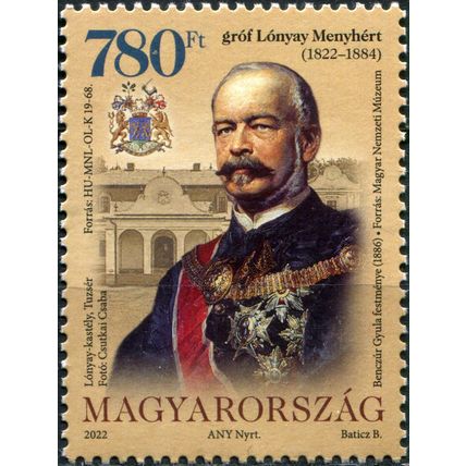 Hungary. 2022. Anniversary of the Birth of Count Menyhert Lonyay (MNH **) Stamp