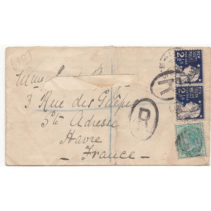 NEW SOUTH WALES Registered cover - Sydney, 16 Nov. 1903 to France