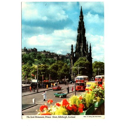 The Scott Monument, Princes Street, Edinburgh, Scotland - Postally Used