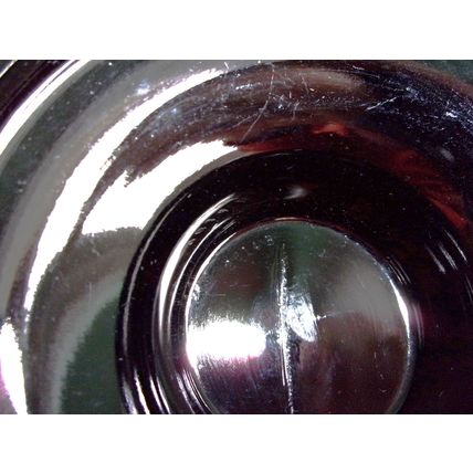 Sowerby Art Deco Black Glass Plinth / Base For Large Elephantine Bowl PN 2614B.