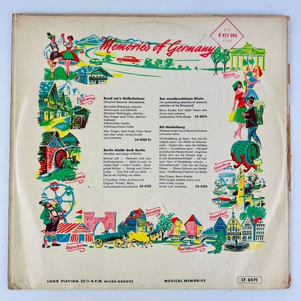 Musical Memories From Munich To Heidelberg Vinyl LP Record Album IMPORT LT-6571