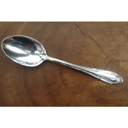 Antique SILVER PLATED TABLE SPOONS Potter Sheffield EPNS tableware fine dining