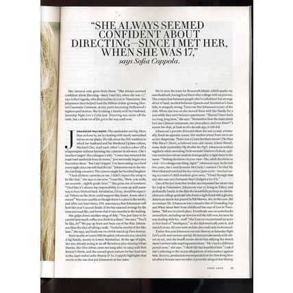 Vanity Fair SCARLETT JOHANSSON cover "KNOWS NO FEAR" UNSINKABLE KATHY BATES NEW