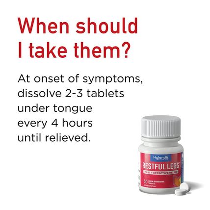 Hyland'S Restful Legs Tablets 50 Ea (Pack of 4)