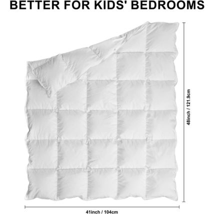 Zzlamb Kids Toddler Comforter Crib Blanket, Warm Baby down Quilt Crib Comforter