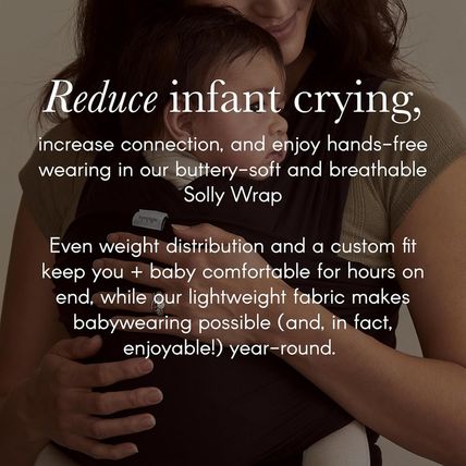 Solly Baby Wrap Carrier, Newborn to Toddler 8-25 Lbs., Buttery-Soft & Lightweigh