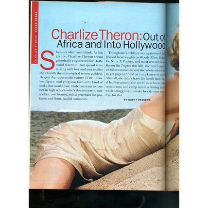 CHARLIZE THERON Biography Magz. 2002 MADONNA-JOHN BELUSHI-SAMUEL L JACKSON VG