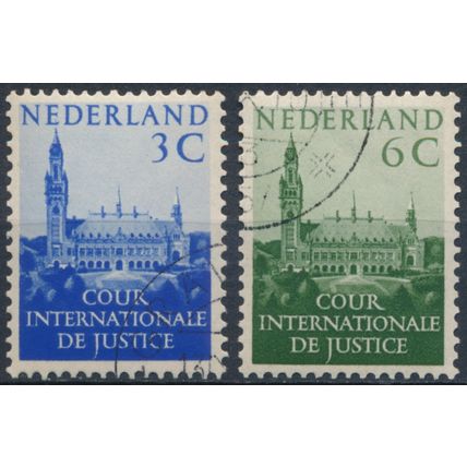 ICJ, The Hague: 3c & 6c - Netherlands 1951/3 - FH - MiNr D28 & D32