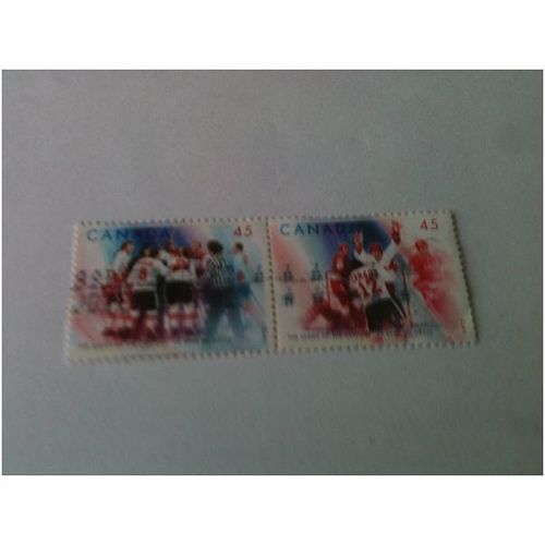 CANADA 1997 HOCKEY joint pair USED