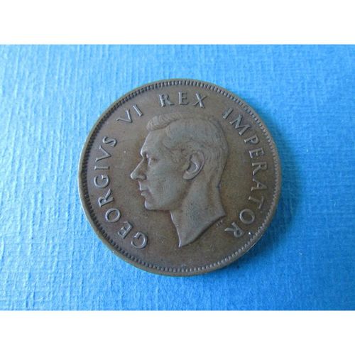 1942 GEORGE VI SOUTH AFRICA ONE PENNY FREE POST. AAY