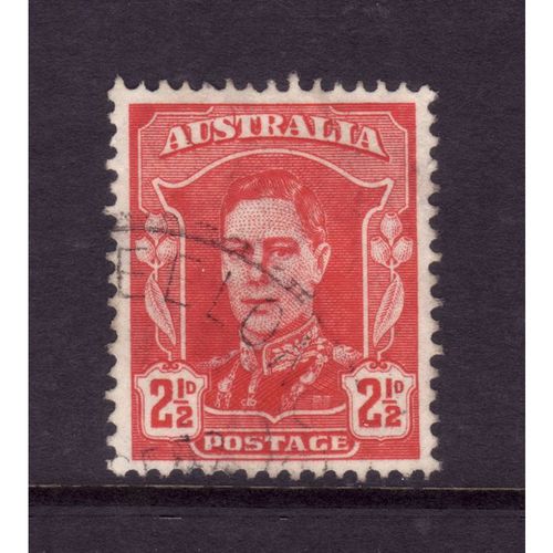 AUSTRALIA 1942 SG 206 2 1/2d SCARLET FINE USED#4