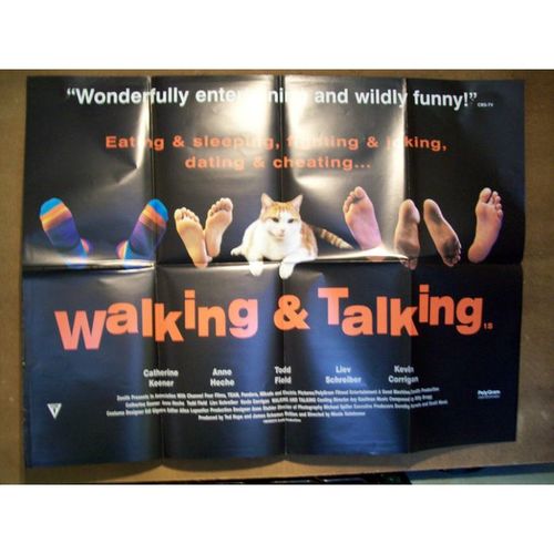 WALKING AND TALKING Catherine Keener, Anne Heche 1996 Movie Quad Poster