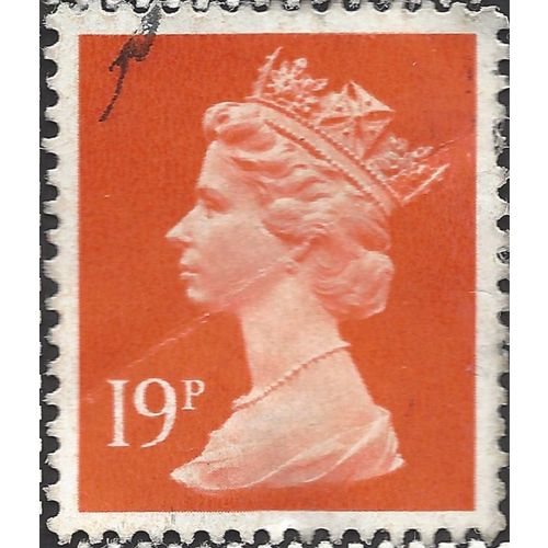 GB, Queen Elizabeth Machin, red 1988, 19p, #2