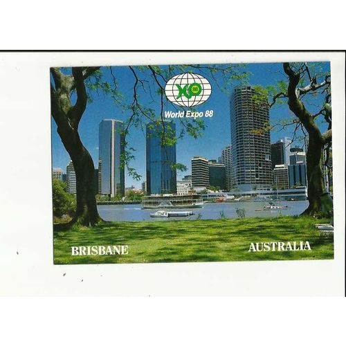 Australia BRISBANE World Expo 88 Postcard by Hughes (B81)
