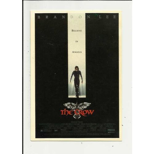 THE CROW Brandon Lee Poster Art Postcard