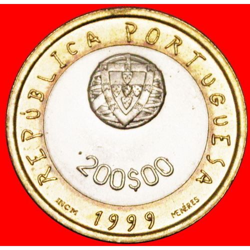 DOVE: PORTUGAL ★ 200 ESCUDOS 1999 MINT LUSTER! LOW START ★ NO RESERVE!