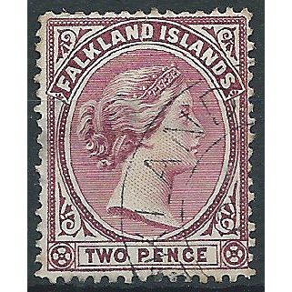 Falkland Islands 1891 SG25 2d Purple Fine Used . ..