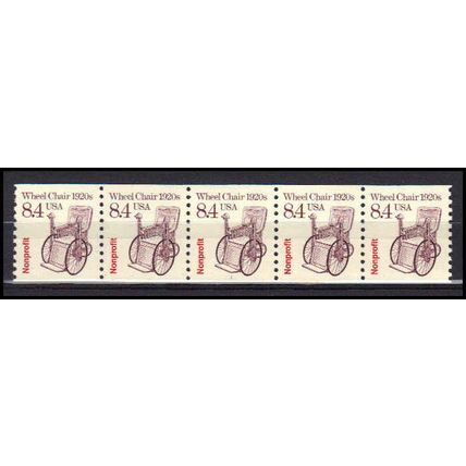 2256 8.4c Wheel Chair Very Fine MNH Dry Gum PNC 1/5 X3029
