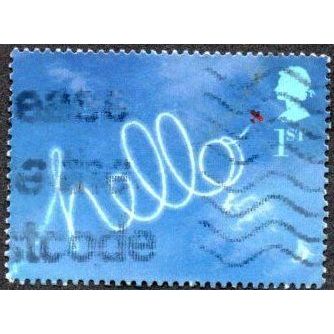 2002 "Ocassions" Greetings Stamps 1st Val, "Hello" Gummed, Fine Used Off Paper
