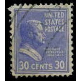 Used 830 30c Theodore Roosevelt Fine M08139