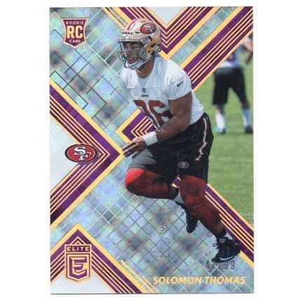 ELIT PURPLE ASPIRATIONS SOLOMON THOMAS ROOKIE REFRACTOR #/99