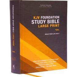 Kjv, Foundation Study Bible, Large Print, Hardcover, Red Letter, Thumb Indexed,