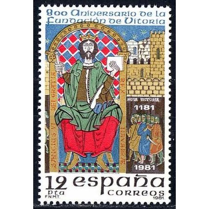 España. 1981. Mi # 2508. Fundacion de Vitoria. Vitoria Foundation