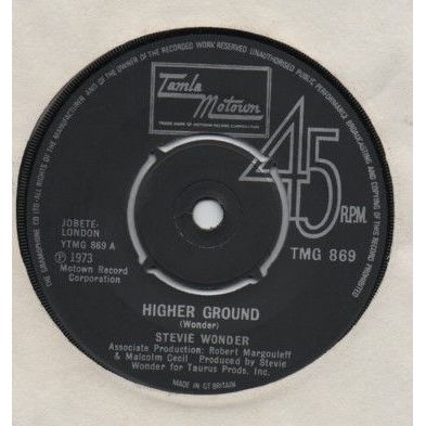 Stevie Wonder - Higher ground / Too high 1973 7" single vinyl record TMG869