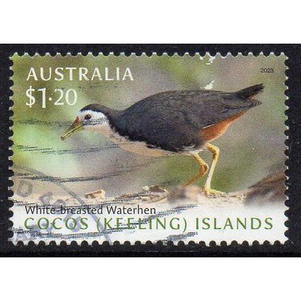 Cocos (Keeling) Islands 2023 White-breasted Waterhen $1.20 Used