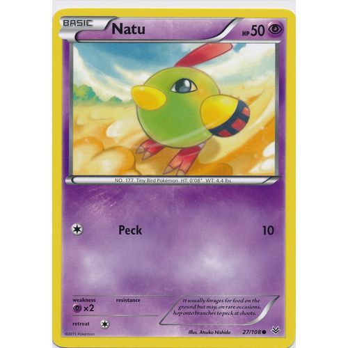 Pokemon Roaring Skies #27/108 Natu