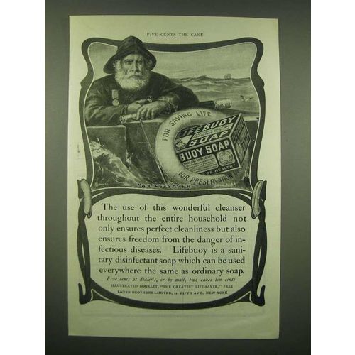 1902 Lifebuoy Soap Ad - A Life-Saver