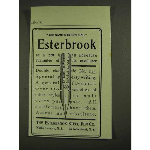 1903 Esterbrook Double Elastic No. 135 Pen Ad