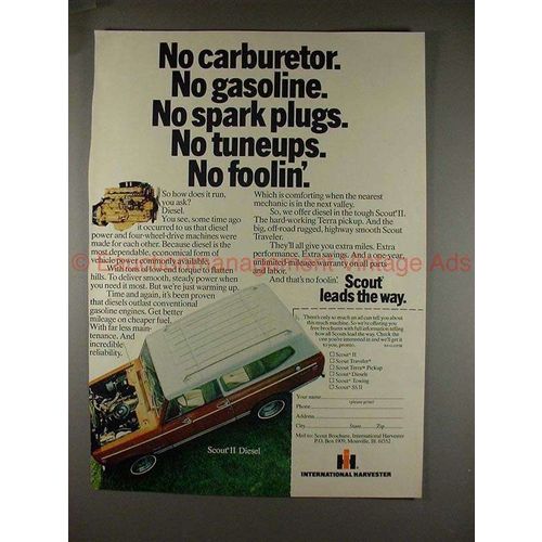 1978 International Harvester Scout II Diesel Ad, NICE!!