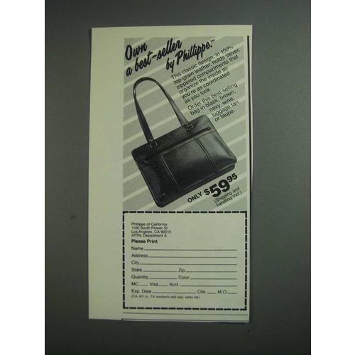 1984 Phillippe of California Handbag Ad - Best-Seller