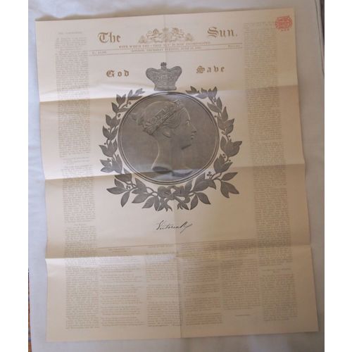 Replica of Queen Victoria Coronation 1838 issue by The Sun in 1988 see others