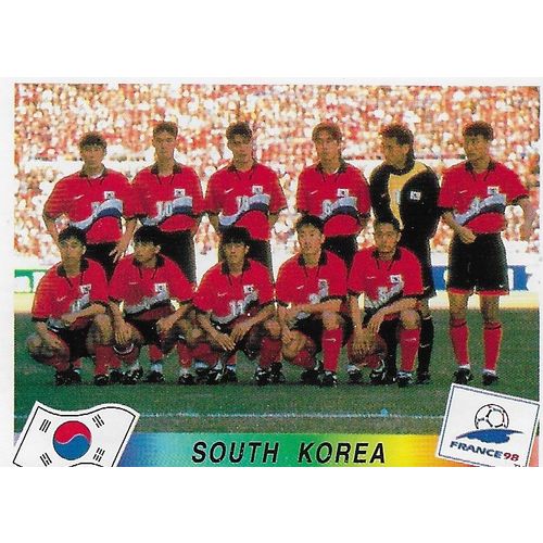 Panini's FIFA World Cup France 1998 Stickers: No.335 - South Korea Team