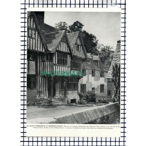 (7731) Chiddingstone - 1960s Book Print